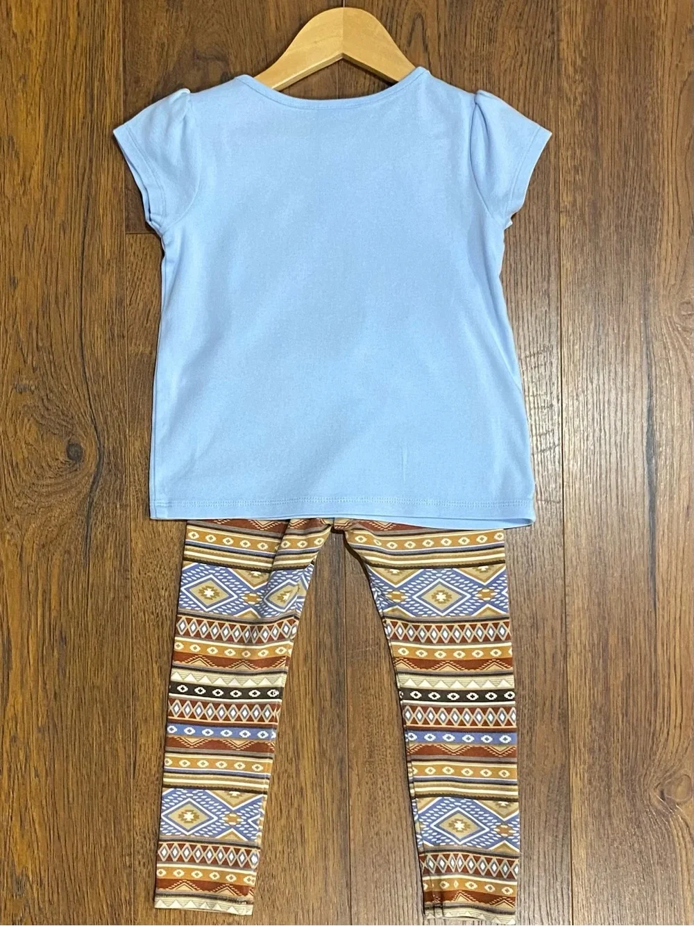 Gymboree Girls’ Light Blue and Brown Cowgirl Western 4-Piece Set Size 5T/6